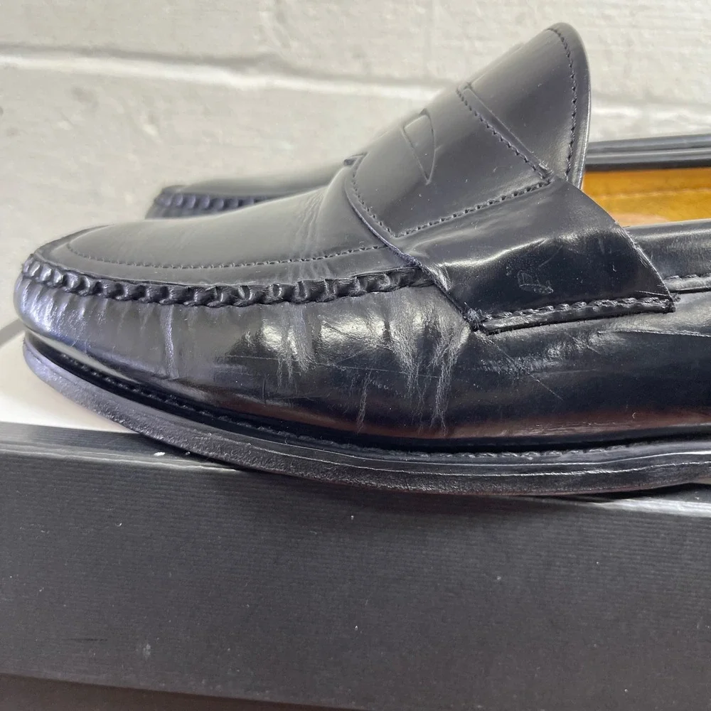 Sebago Black Leather Classic Penny Loafers Slip On Dress Shoes Men's Size 11 EEE